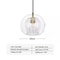 LED Hanging Lamp Modern Glass Pendant Light, Chandelier Lighting Fixtures for Dining Living Room, Home Decor
