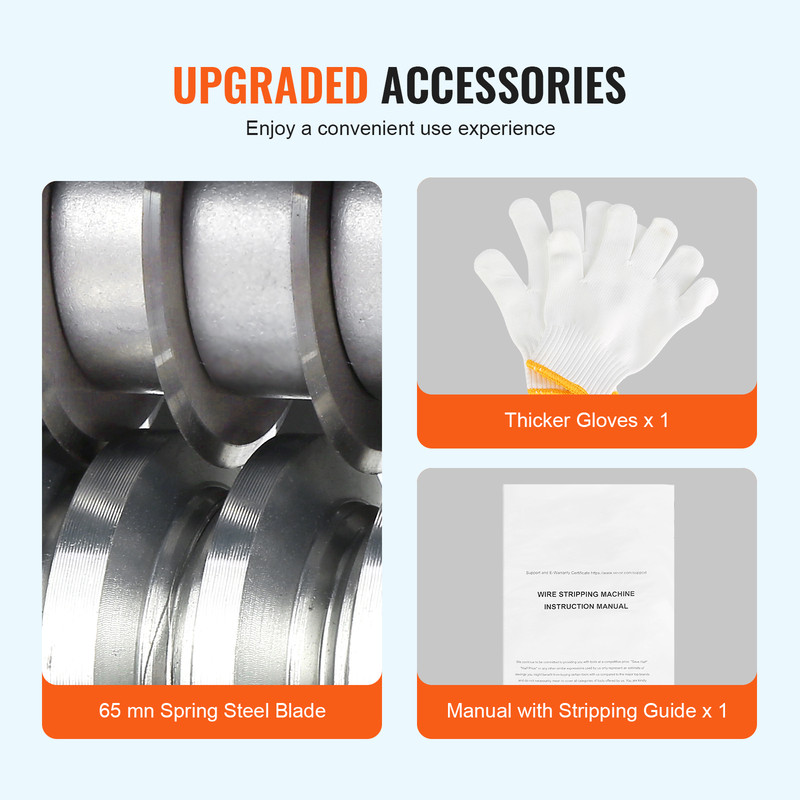 SucceBuy Wire Stripping Machine Electric Manual, Cable Stripper Wire Peeler 11 Channels Scrap Copper Recycling