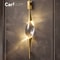 Modern Copper Crystal Wall Lamp Simple Creative Decoration Designer Lighting For Living Room Study 0