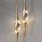 Modern Copper Crystal Wall Lamp Simple Creative Decoration Designer Lighting For Living Room Study 4