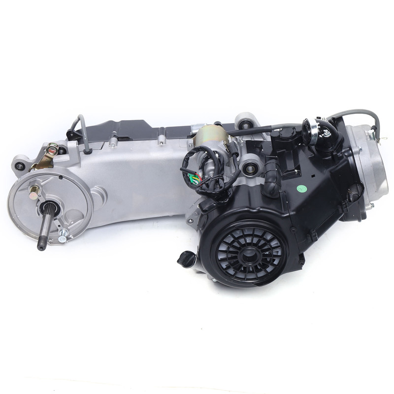 4 Stroke 150CC ATV Go-Kart Engine, GY6 Air Cooled CVT Auto Clutch Motor Long Case, Durable Replacement Engine