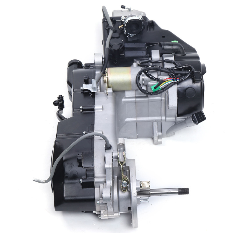 4 Stroke 150CC ATV Go-Kart Engine, GY6 Air Cooled CVT Auto Clutch Motor Long Case, Durable Replacement Engine