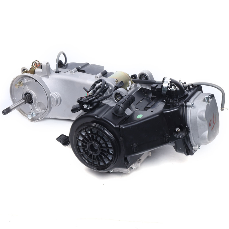4 Stroke 150CC ATV Go-Kart Engine, GY6 Air Cooled CVT Auto Clutch Motor Long Case, Durable Replacement Engine