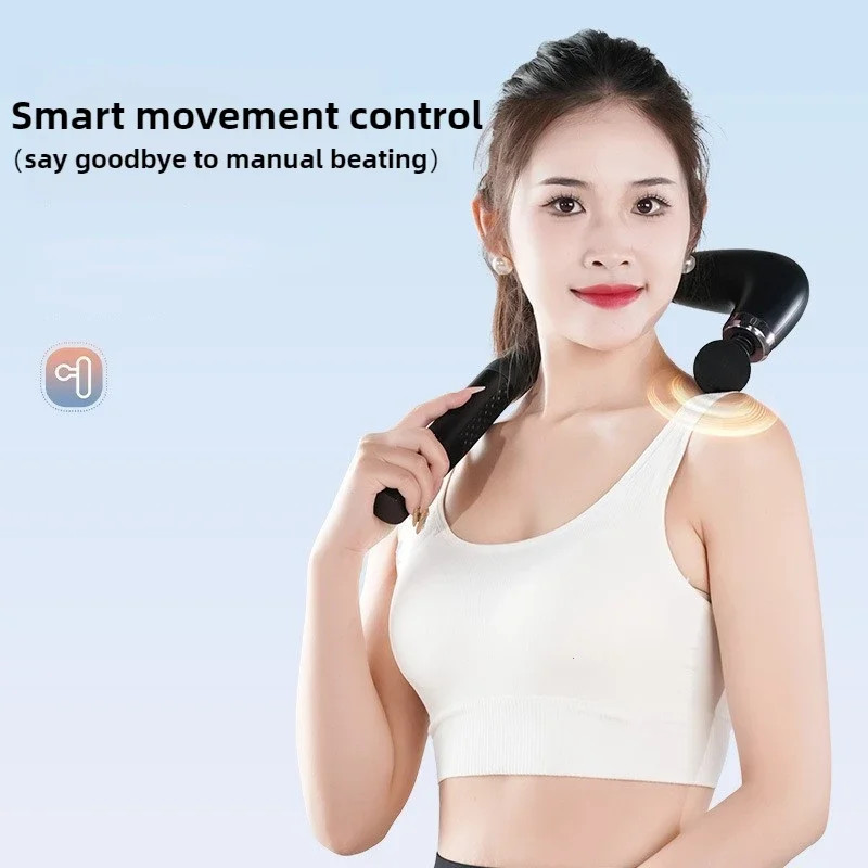 Body Relaxation Electric Fascia Gun Massager Trigger Point Massage Machine Home Fitness Handheld Ha 2