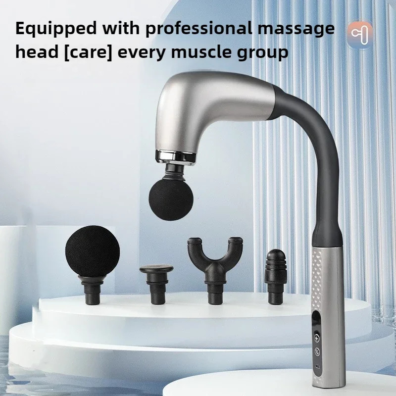 Body Relaxation Electric Fascia Gun Massager Trigger Point Massage Machine Home Fitness Handheld Ha 3