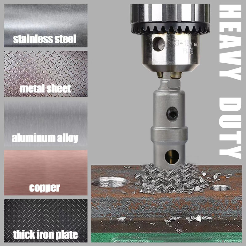 Vearter 10Pcs Carbide Tipped Hole Saw Set,Metal Drill Bit Kit for Stainless Steel, Aluminum, Alloy, Iron, Copper