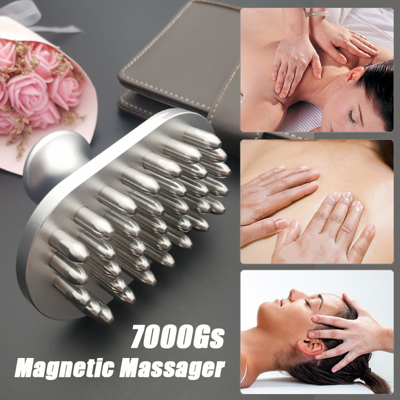 7000Gs Magnetic Therapy Massager Stick, Gua Sha Cellulite Massager for Body Slimming, Acupressure Fat Burner & Trigger
