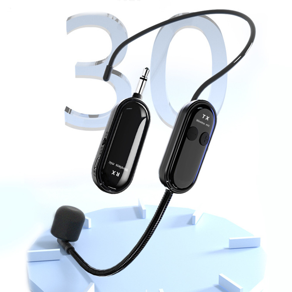 2.4G Wireless Headset & Handheld, Long Range 2 in 1 Mic Wireless Microphone System for Voice Amplifier Stage Speakers