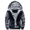 Winter Camo Jacket For Men Thick FleeceLined Hooded Coat Long Sleeve Casual Streetwear Jacket For C 4