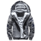 Winter Camo Jacket For Men Thick FleeceLined Hooded Coat Long Sleeve Casual Streetwear Jacket For C 9