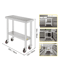 Stainless Steel Work Bench Table HeavyDuty Kitchen Worktable With Wheels For Commercial Home Use 12