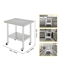 Stainless Steel Work Bench Table HeavyDuty Kitchen Worktable With Wheels For Commercial Home Use 14