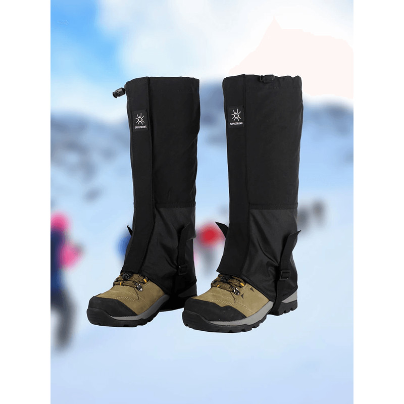 Durable Waterproof Leg Gaiters For Boots Ski Climbing Hiking Snow Protection For Outdoor Enthusias 2