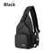 Unisex Messenger Shoulder Bag, Multi-functional Travel Backpack with Headphone Hole, Chest Bag for Men & Women