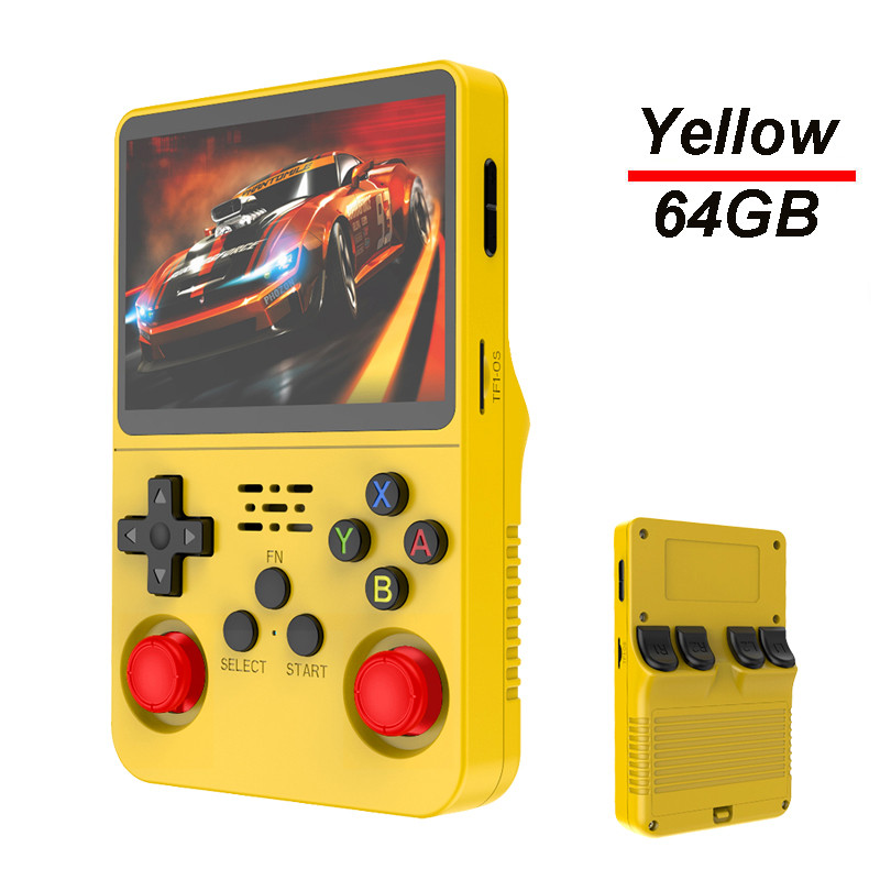 R36S Retro Game Console 35Inch IPS Display 128GB Builtin Games ArkOS System PocketSized Portable V 8