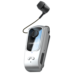 fineblue f920 portable wireless earbuds, retractable bluetooth headset with vibration alerts for calls, sports & gaming