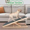 Adjustable Dog Ramp Wooden Folding Pet Stairs For Couch High Bed Car NonSlip Carpet Surface 24 Lev 1