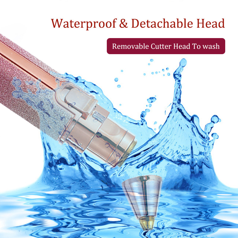 Electric Facial Hair Remover for Women, Rechargeable 2-in-1 Epilator & Eyebrow Trimmer, Portable & Painless