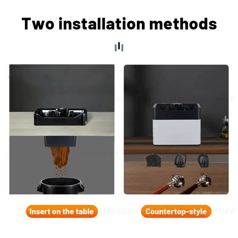 HomeWise Automatic 58mm Coffee Portafilter Cleaner, Electric Cleaner for Basket, Commercial-Grade Stainless Steel