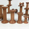 Brown Big Wood Empty Spools Bobbin, 20/50 Pcs Bulk Supply for Sewing, Ribbons, Twine, Thread & DIY Craft
