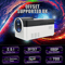 8K Supported 1080P Ultra Short Throw Projector Allwinner H716 Chip BT54 Auto Offset Electronic Foc 1