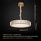 Modern Lustre Crystal Ceiling Lamp, Dimmable LED Chandelier for Bedroom, Living Room, Dining Table Lighting Fixture