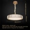 Modern Lustre Crystal Ceiling Lamp, Dimmable LED Chandelier for Bedroom, Living Room, Dining Table Lighting Fixture