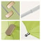 UPF50+ Mini Sun Umbrella, Small Pocket Rain, Travel Umbrella with Vinyl Folding Design for Ultimate UV Protection Sun
