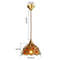 IWHD Japanese Style Vintage Pendant Lamp Slag Glass Polished Copper LED Hanglamp For Bedroom Bar C 1
