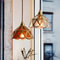 IWHD Japanese Style Vintage Pendant Lamp Slag Glass Polished Copper LED Hanglamp For Bedroom Bar C 3