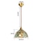 IWHD Japanese Style Vintage Pendant Lamp Slag Glass Polished Copper LED Hanglamp For Bedroom Bar C 4