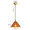 IWHD Japanese Style Vintage Pendant Lamp Slag Glass Polished Copper LED Hanglamp For Bedroom Bar C 8