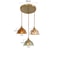 IWHD Japanese Style Vintage Pendant Lamp Slag Glass Polished Copper LED Hanglamp For Bedroom Bar C 9