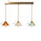 IWHD Japanese Style Vintage Pendant Lamp Slag Glass Polished Copper LED Hanglamp For Bedroom Bar C 11