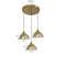 IWHD Japanese Style Vintage Pendant Lamp Slag Glass Polished Copper LED Hanglamp For Bedroom Bar C 12