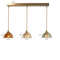 IWHD Japanese Style Vintage Pendant Lamp Slag Glass Polished Copper LED Hanglamp For Bedroom Bar C 16
