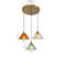 IWHD Japanese Style Vintage Pendant Lamp Slag Glass Polished Copper LED Hanglamp For Bedroom Bar C 18