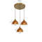 IWHD Japanese Style Vintage Pendant Lamp Slag Glass Polished Copper LED Hanglamp For Bedroom Bar C 19