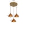 IWHD Japanese Style Vintage Pendant Lamp Slag Glass Polished Copper LED Hanglamp For Bedroom Bar C 19