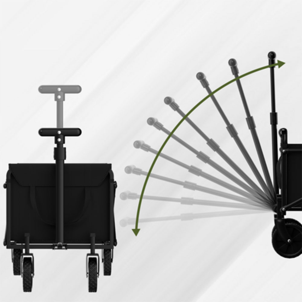 HeavyDuty Collapsible Utility Cart For Garden Beach Picnic Shopping Portable Folding Wagon Trolley 2