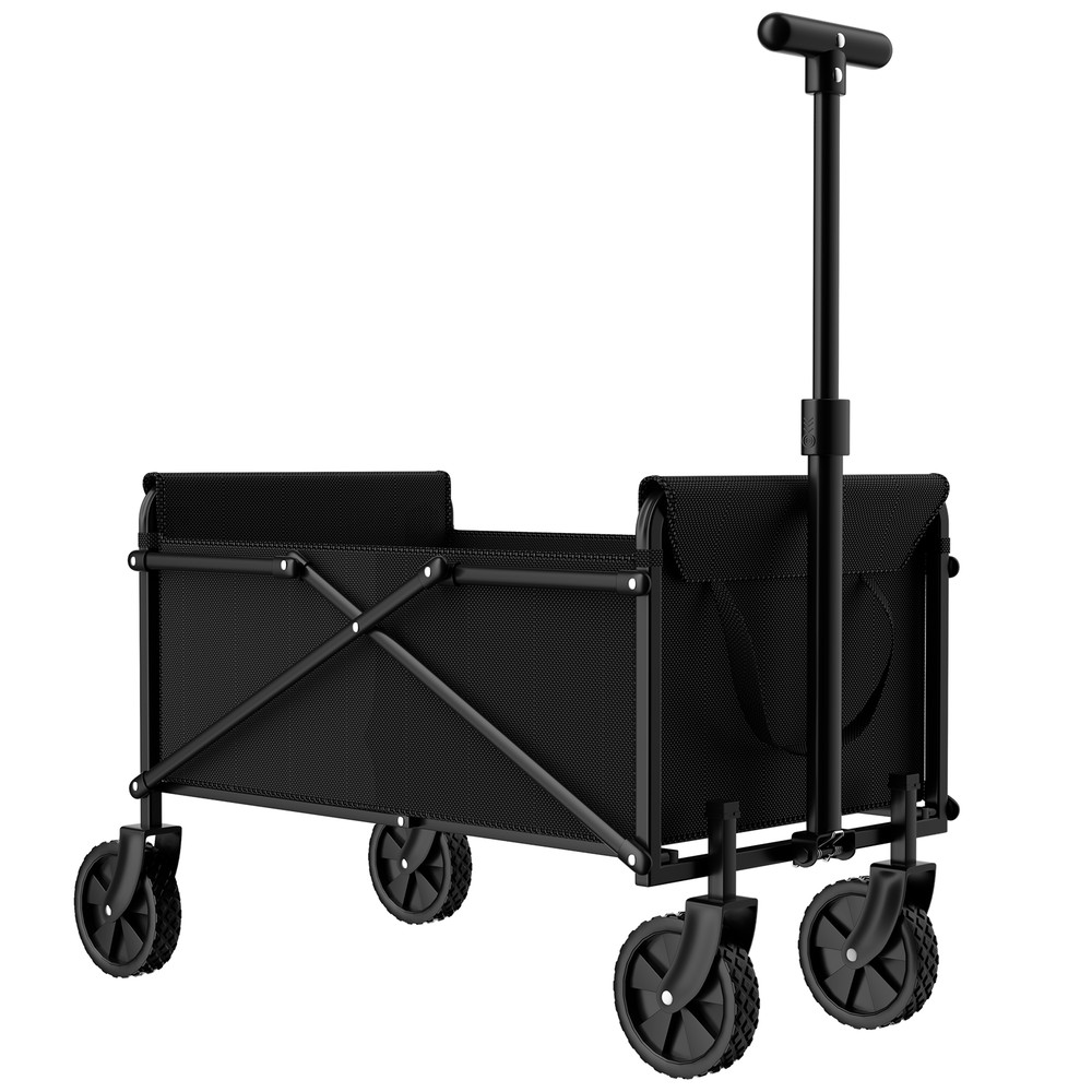 HeavyDuty Collapsible Utility Cart For Garden Beach Picnic Shopping Portable Folding Wagon Trolley 4