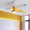 42 inch Modern Ceiling Fan with Light, 3-Color Temperature LED and Remote Control for Childrens Bedroom, Dining Room