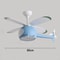 42 inch Modern Ceiling Fan with Light, 3-Color Temperature LED and Remote Control for Childrens Bedroom, Dining Room