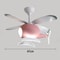 42 inch Modern Ceiling Fan with Light, 3-Color Temperature LED and Remote Control for Childrens Bedroom, Dining Room