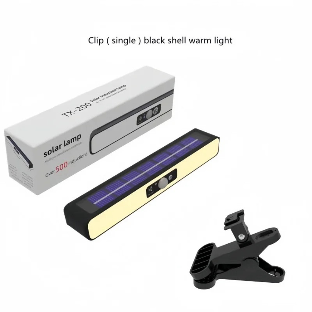 SUNLIGHT ENCOUNTER Clip On Solar Motion Lights Outdoor Waterproof, 36 LED Solar Fence Lights Outside, Portable Security