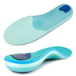 high arch support orthopedic sport insole, plantar fasciitis, flat feet relief for men, women orthotic insoles for shoes