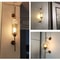 Modern Glass Wall Lamp Fixture, Golden Ball Sconce Lighting for Bedside, Living Room, Corridor Home Decoration