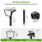 4 Pack Waterproof Outdoor Solar Street Lights, Dusk to Dawn Garden Spotlights for Yard, Terrace, and Landscape Decorati