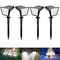 4 Pack Waterproof Outdoor Solar Street Lights, Dusk to Dawn Garden Spotlights for Yard, Terrace, and Landscape Decorati