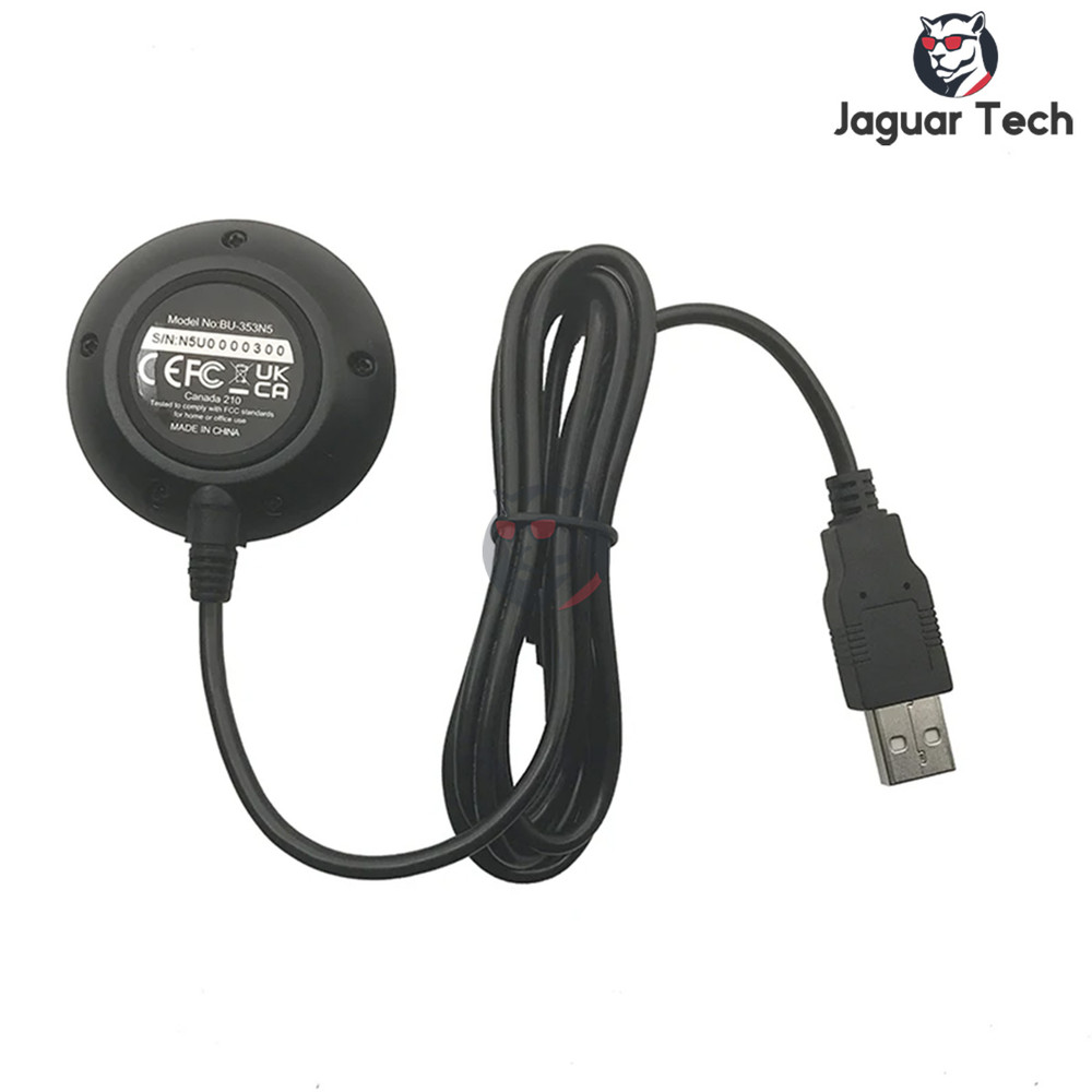 GlobalSat BU-353N5 USB GPS Receiver, Waterproof, High-Sensitivity G-Mouse for Navigation, Replaces BU-353S4